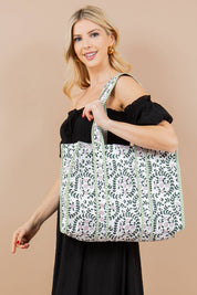 Cabana Quilted Tote Bag