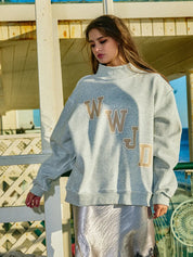 WWJD Mock-Neck Sweatshirt