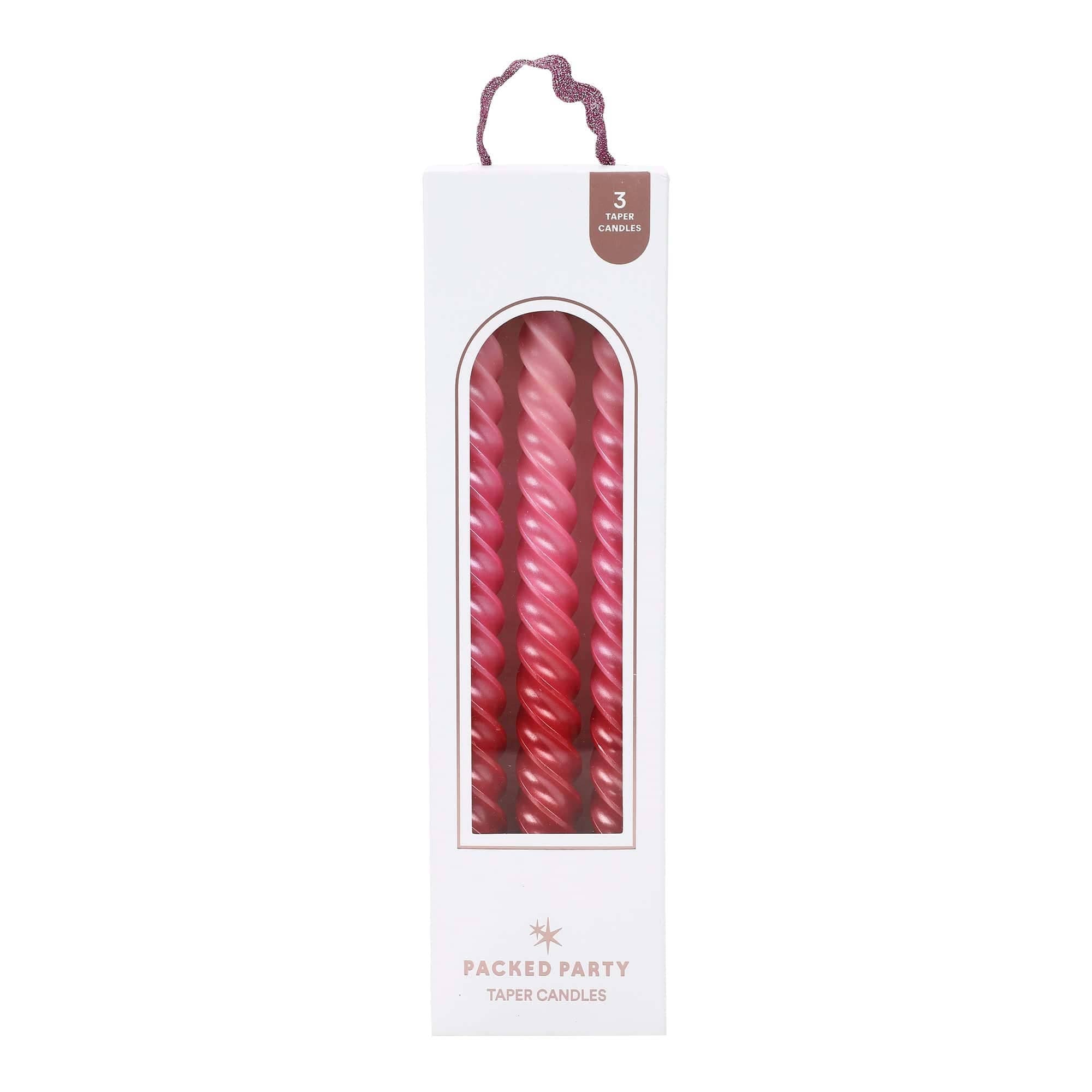 Ombre Taper Candles (set of 3) showing set of 3
