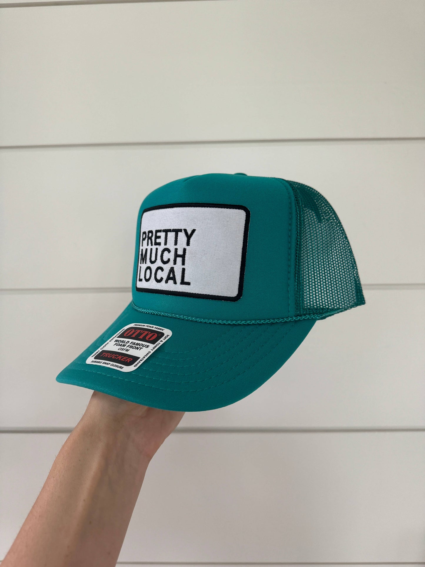 PRETTY MUCH LOCAL Patch Trucker Hat | Jade