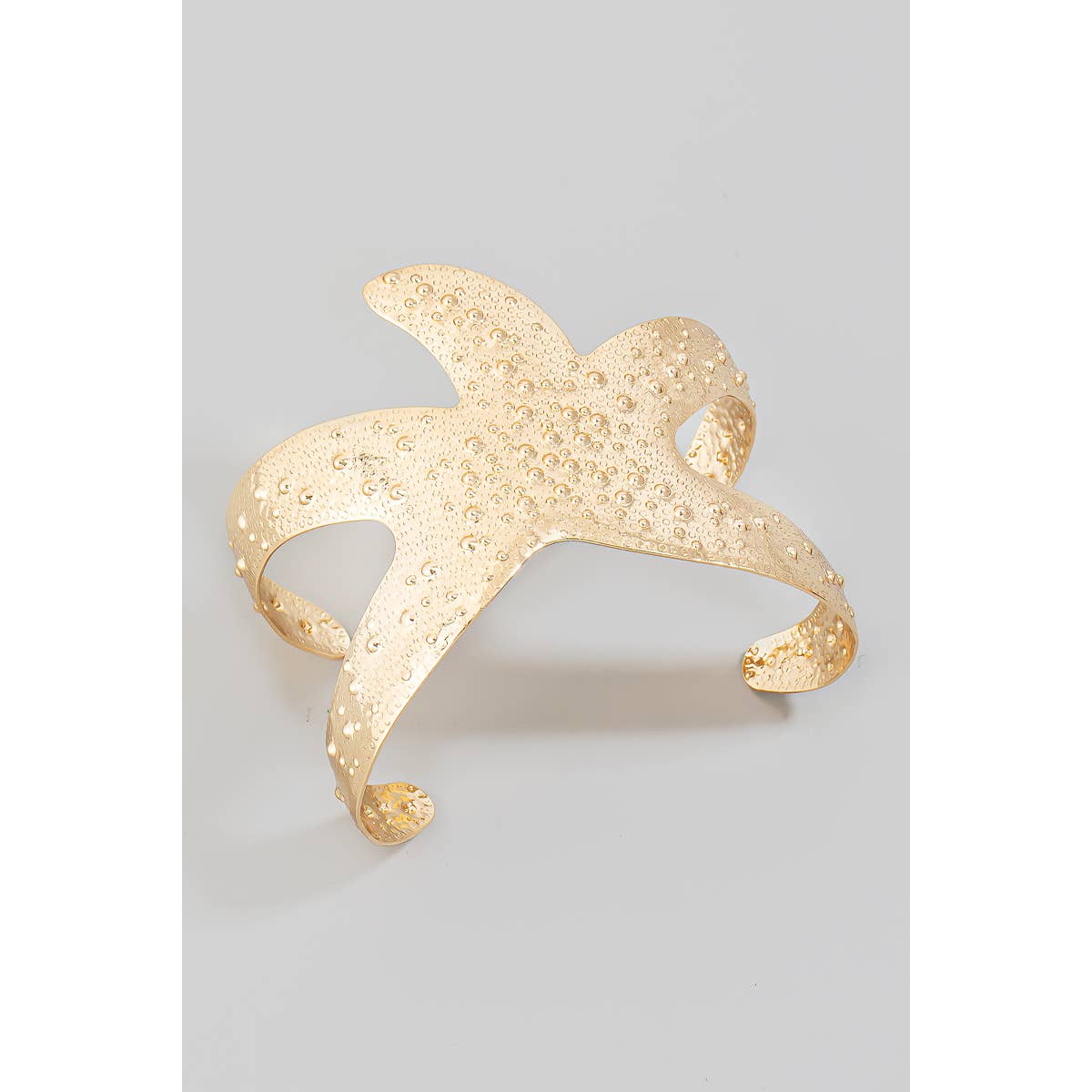 Silver Starfish Cuff Bracelet
