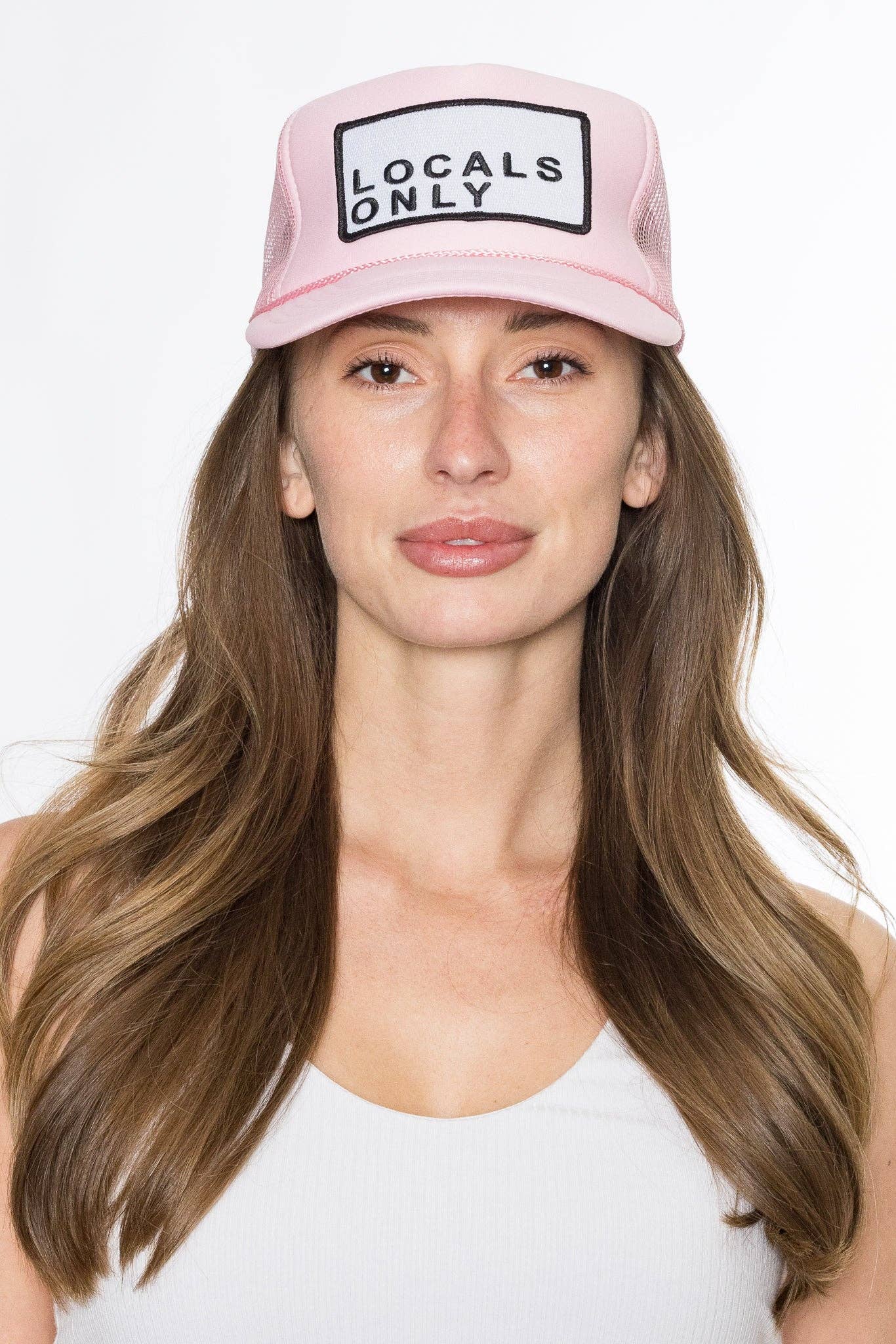 Pink Locals Only Trucker Hat