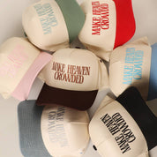 Brown Make Heaven Crowded Trucker Hat