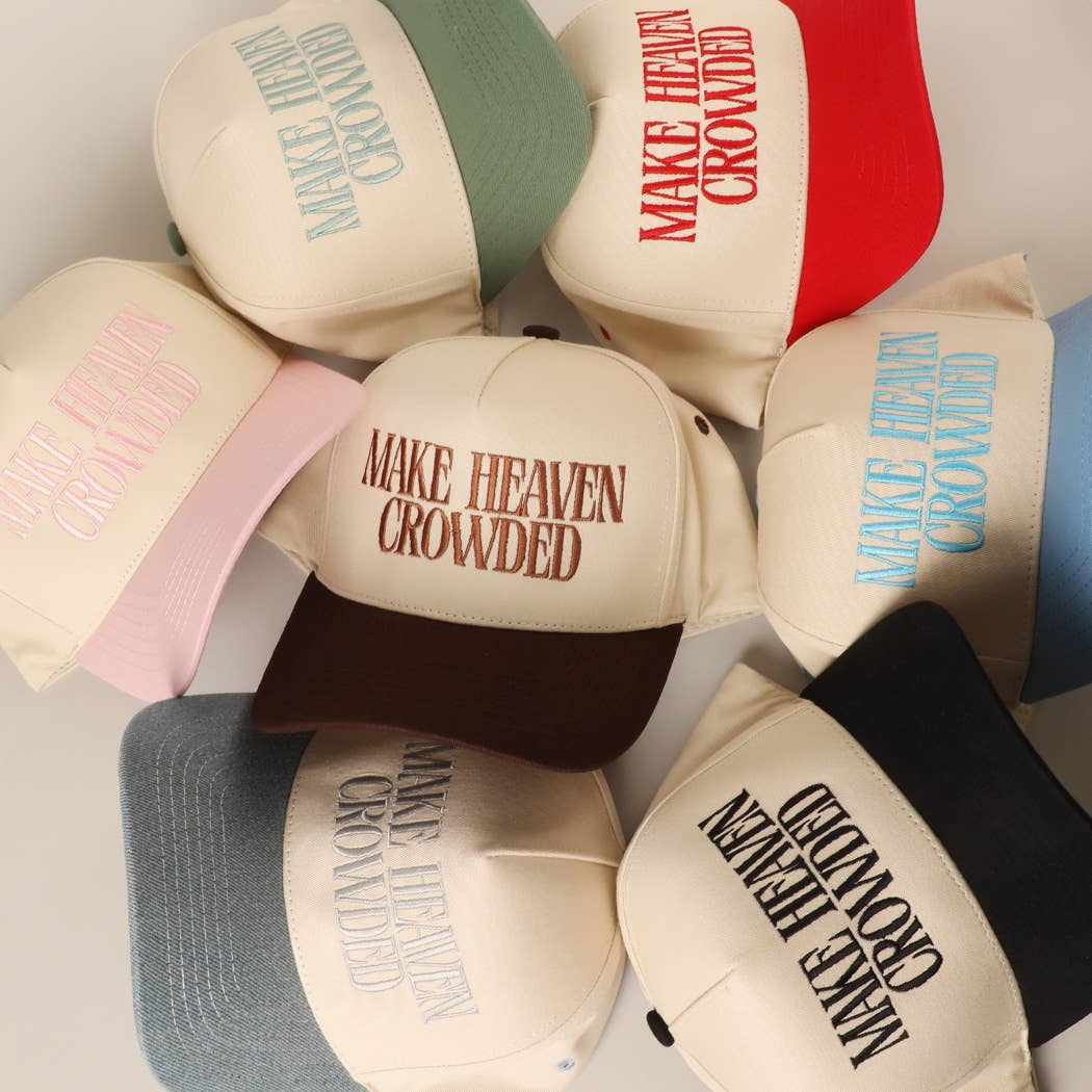 Red Make Heaven Crowded Trucker Hat