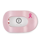 Pink Ribbon Power Large Flat Round Hair Clip