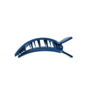 Flat Square Hair Clip | Medium | Midnight Rain showing bendable teeth for a secure yet gentle hold