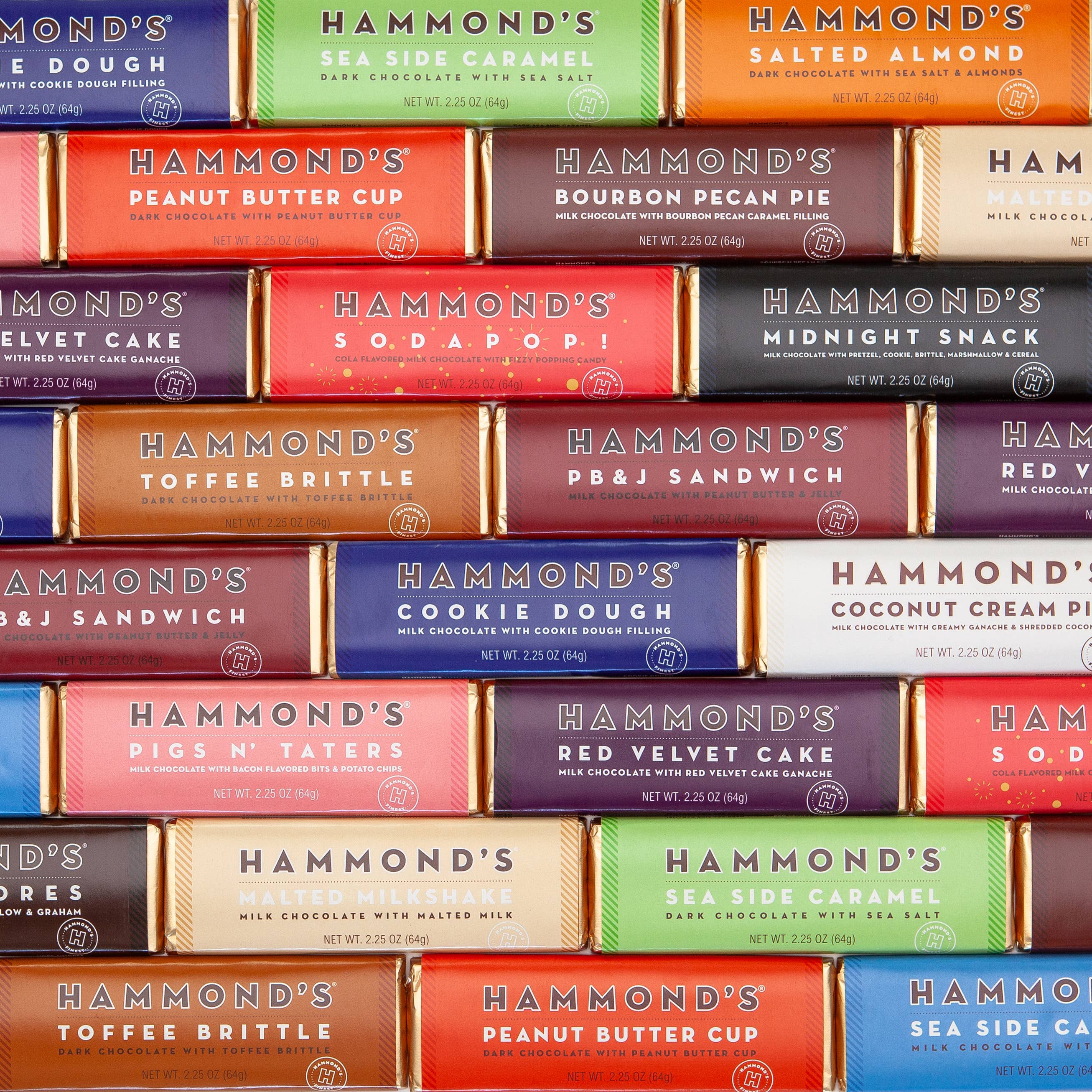 Hammond's Candy Cane Crunch Dark Chocolate Candy Bar