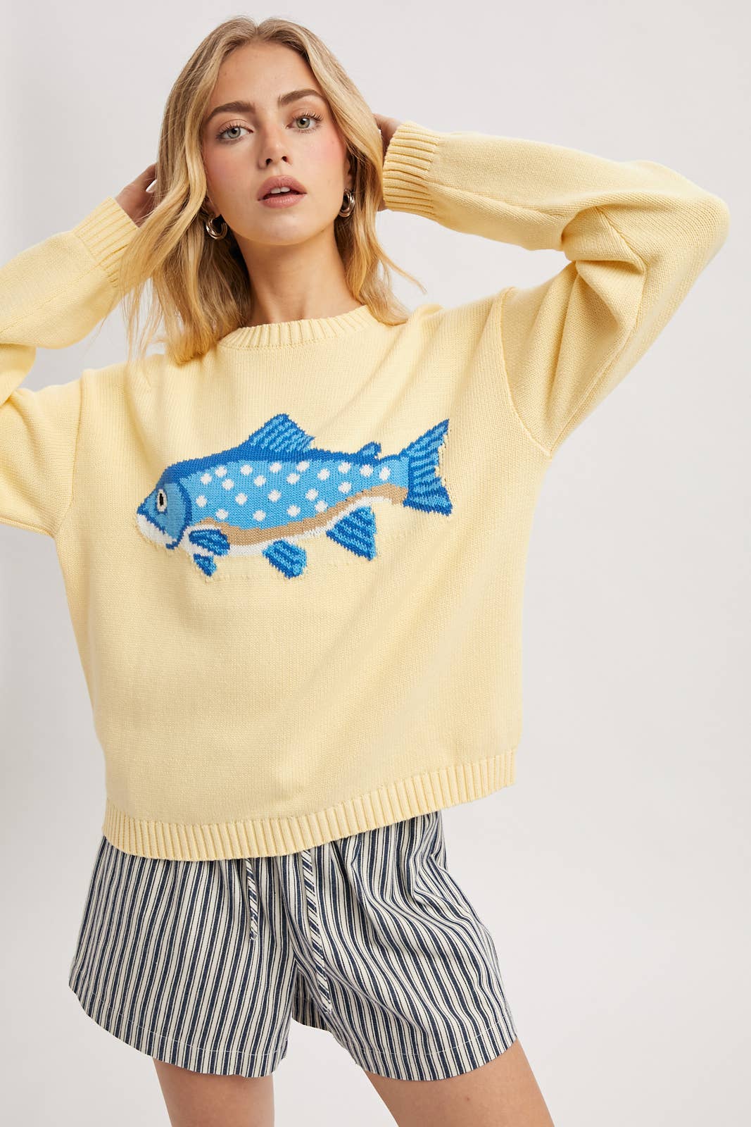Yellow Fish Sweater