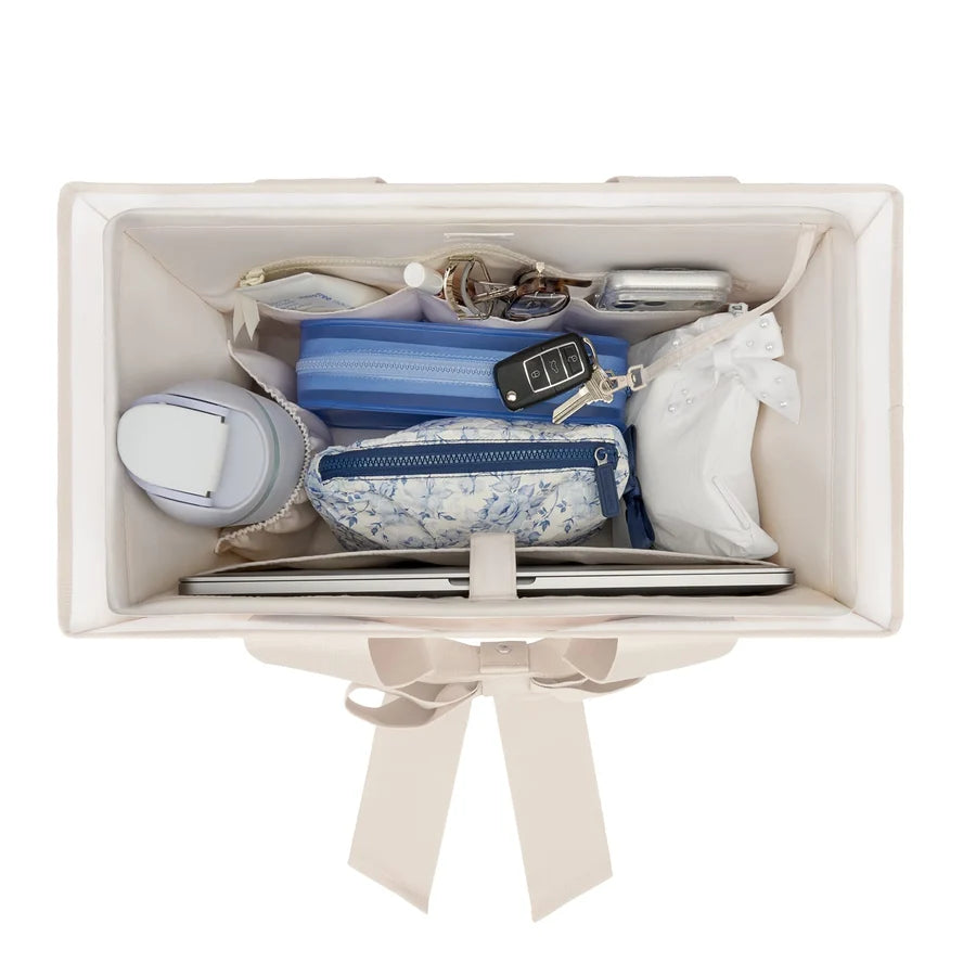 Cream Tote Organizer
