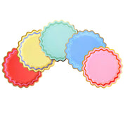 Rainbow Ric Rac Assorted Dinner Plates (10 ct) — size- 10" and pack of 10
