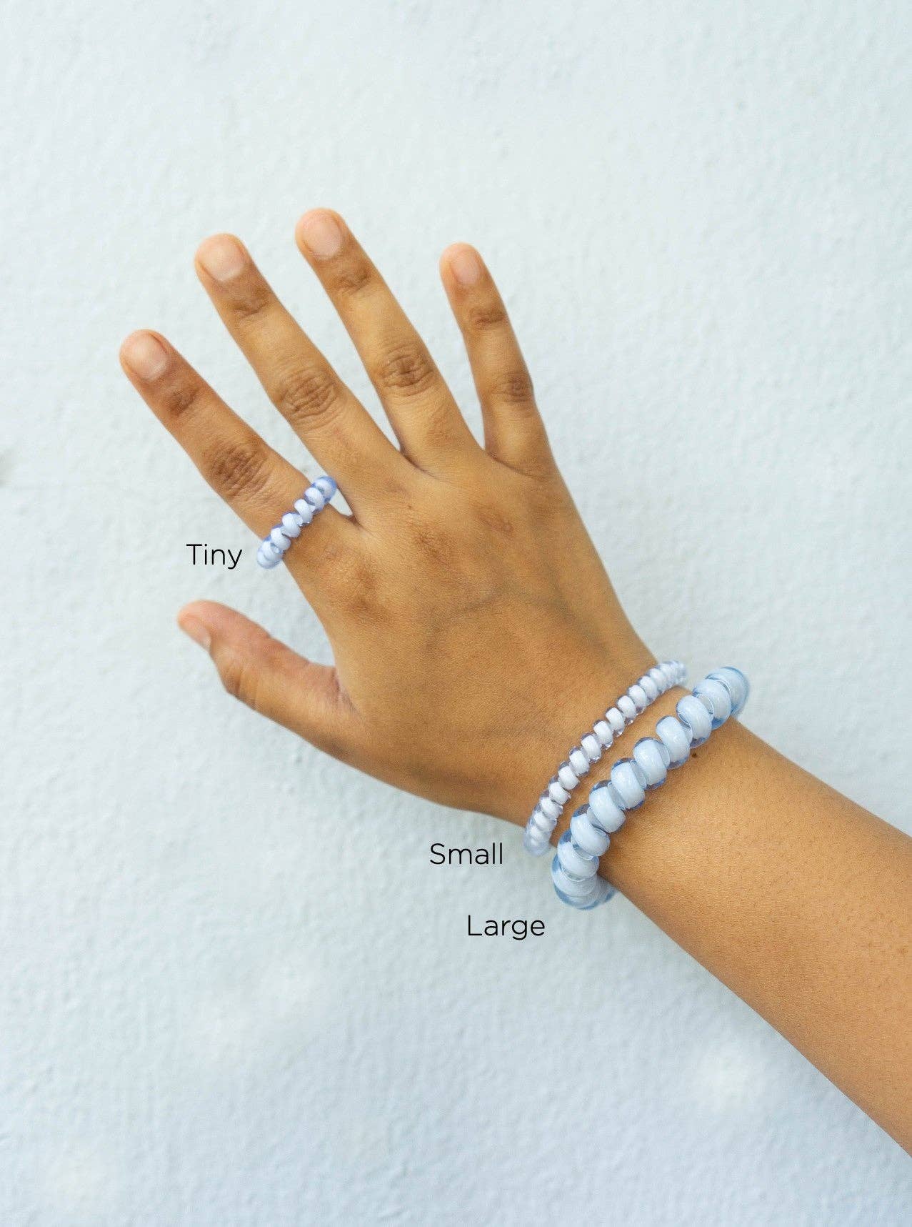 Spiral Hair Coils | Small | University of Alabama showing holds hair without creasing or denting