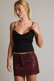 Black Layered Bra Tank Top