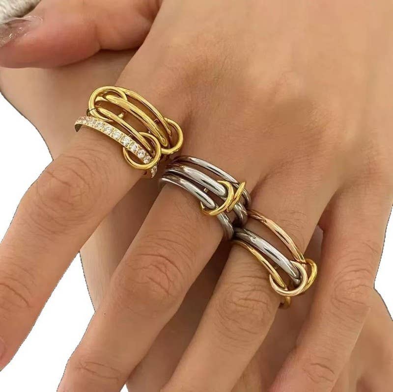 Stainless Steel Stackable Plain Band Rings