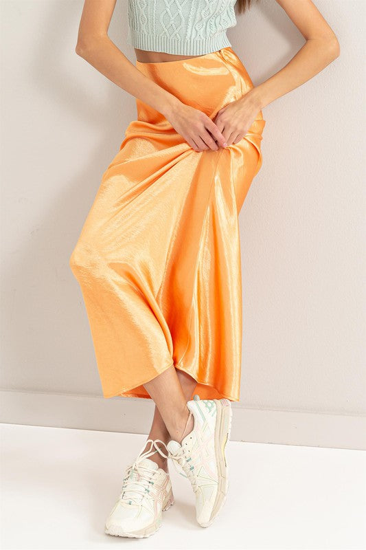 Ari Orange Skirt - RTS
