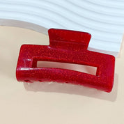 Red Glitter Claw Clip