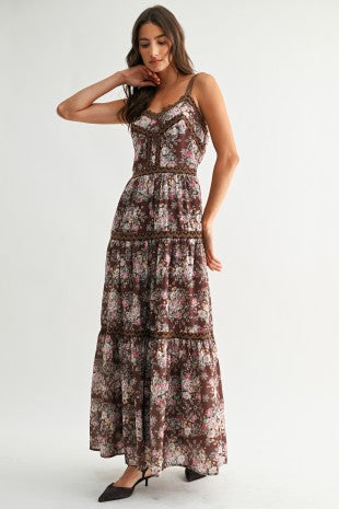 Boho Bloom Tiered Maxi Dress