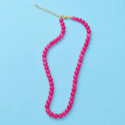 Natural Solid Color Bead Necklace