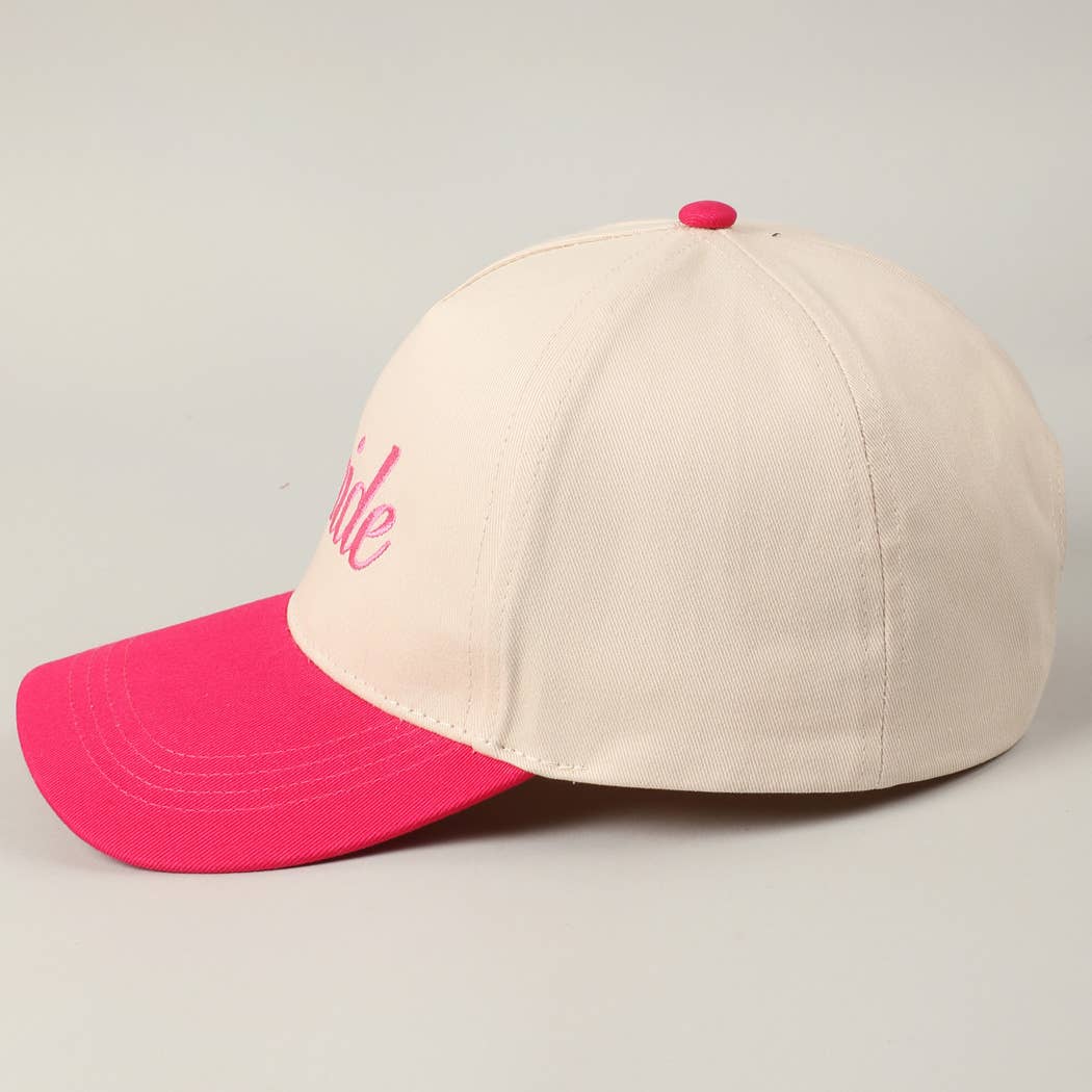 Bride Text Embroidery Two-Tone Trucker Hat