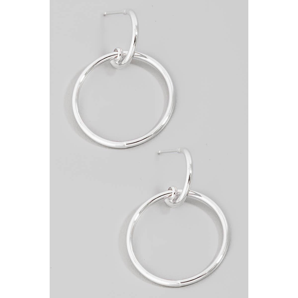 Circle Cutout Drop Earrings