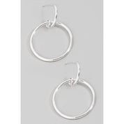 Circle Cutout Drop Earrings