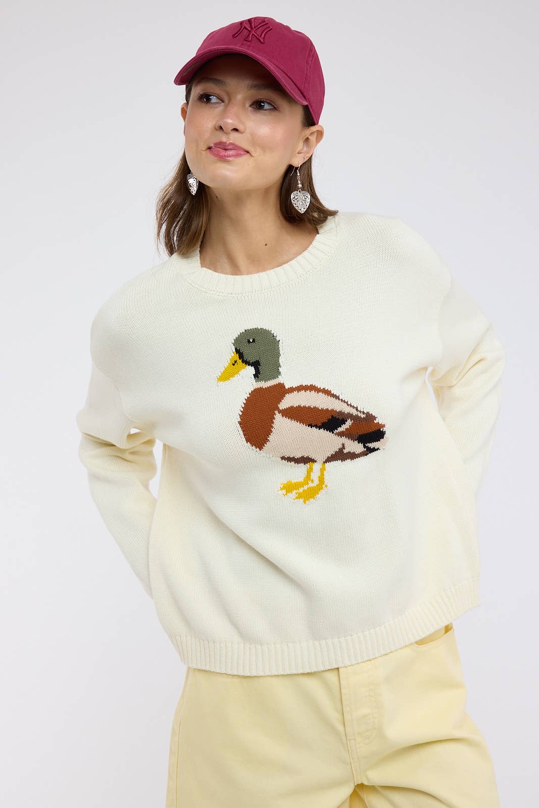 Cream Duck Sweater