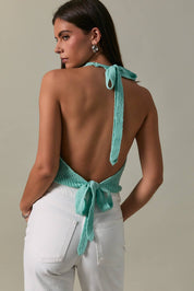 Mint Cowl Neck Sweater Top