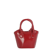 Polka Dot Patent Mini Bucket Tote