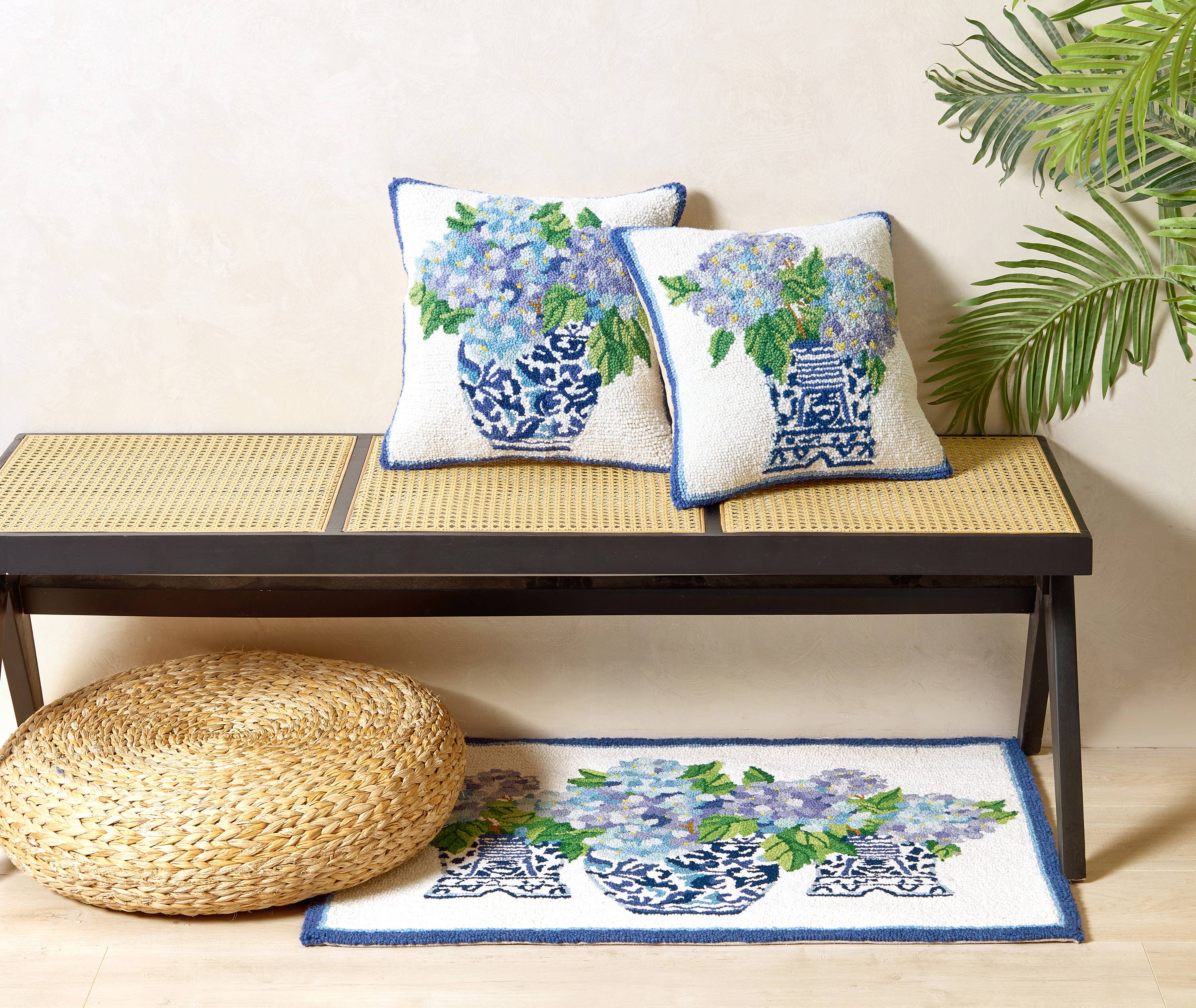 Rhapsody In Blue Hook Pillow