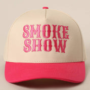 SMOKE SHOW Baseball Cap/ Hot Pink
