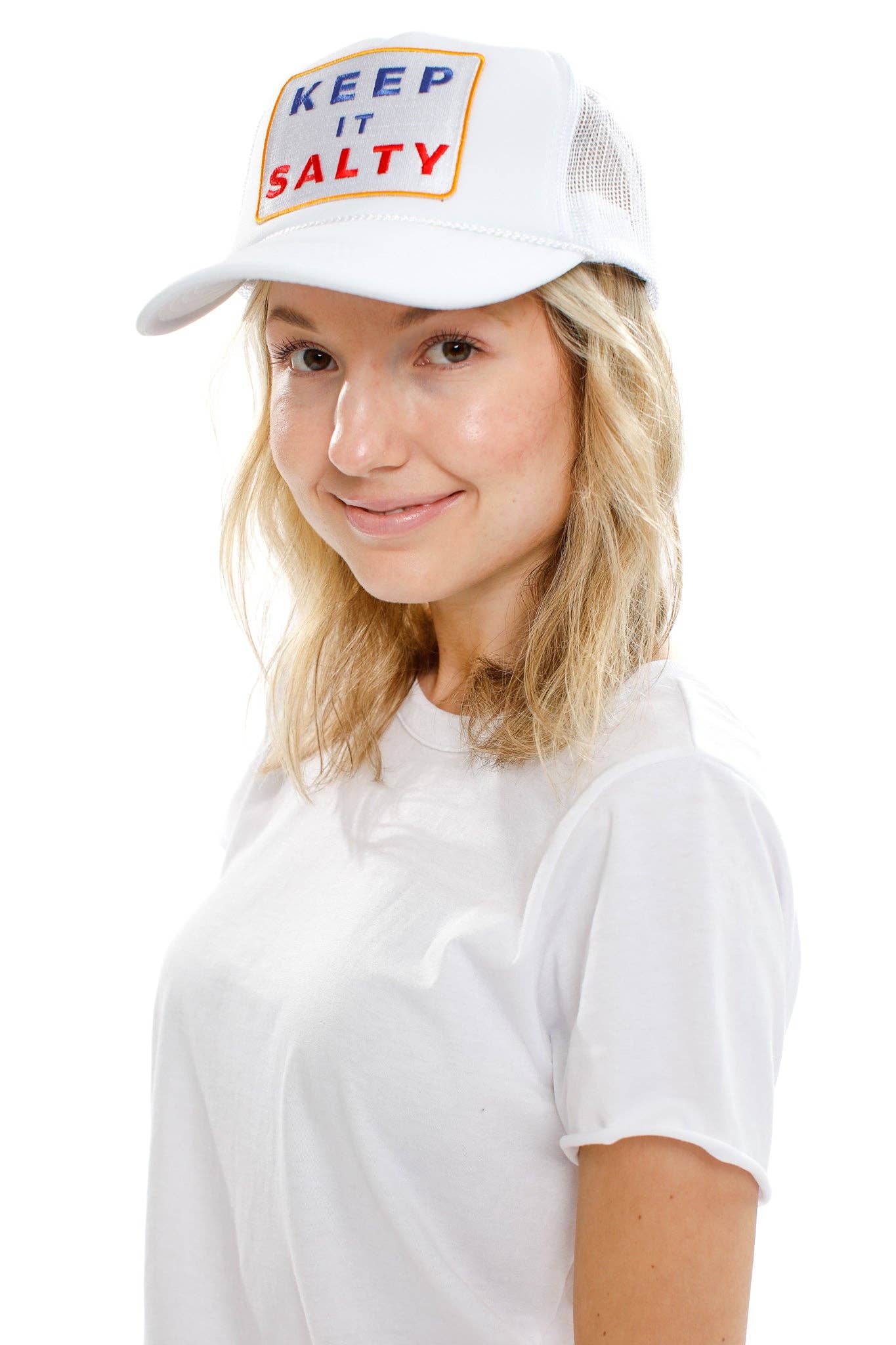 White Keep It Salty Hat
