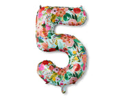 Garden Party Numbered Foil Balloon