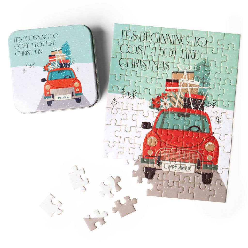 Holiday Mini Jigsaw Puzzle Tin