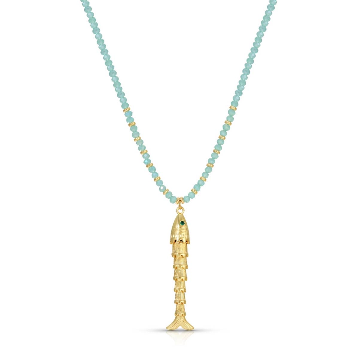 Rising Tide Fish Pendant Necklace