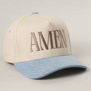 Blue Denim Amen Hat