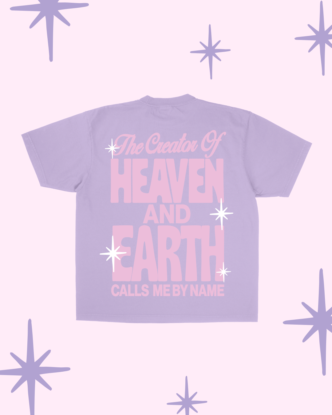 Purple Heaven and Earth Tee