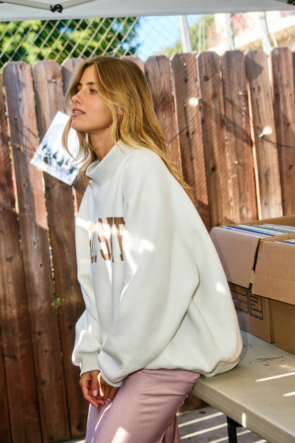 Gray Cross & Jesus Saves Mockneck