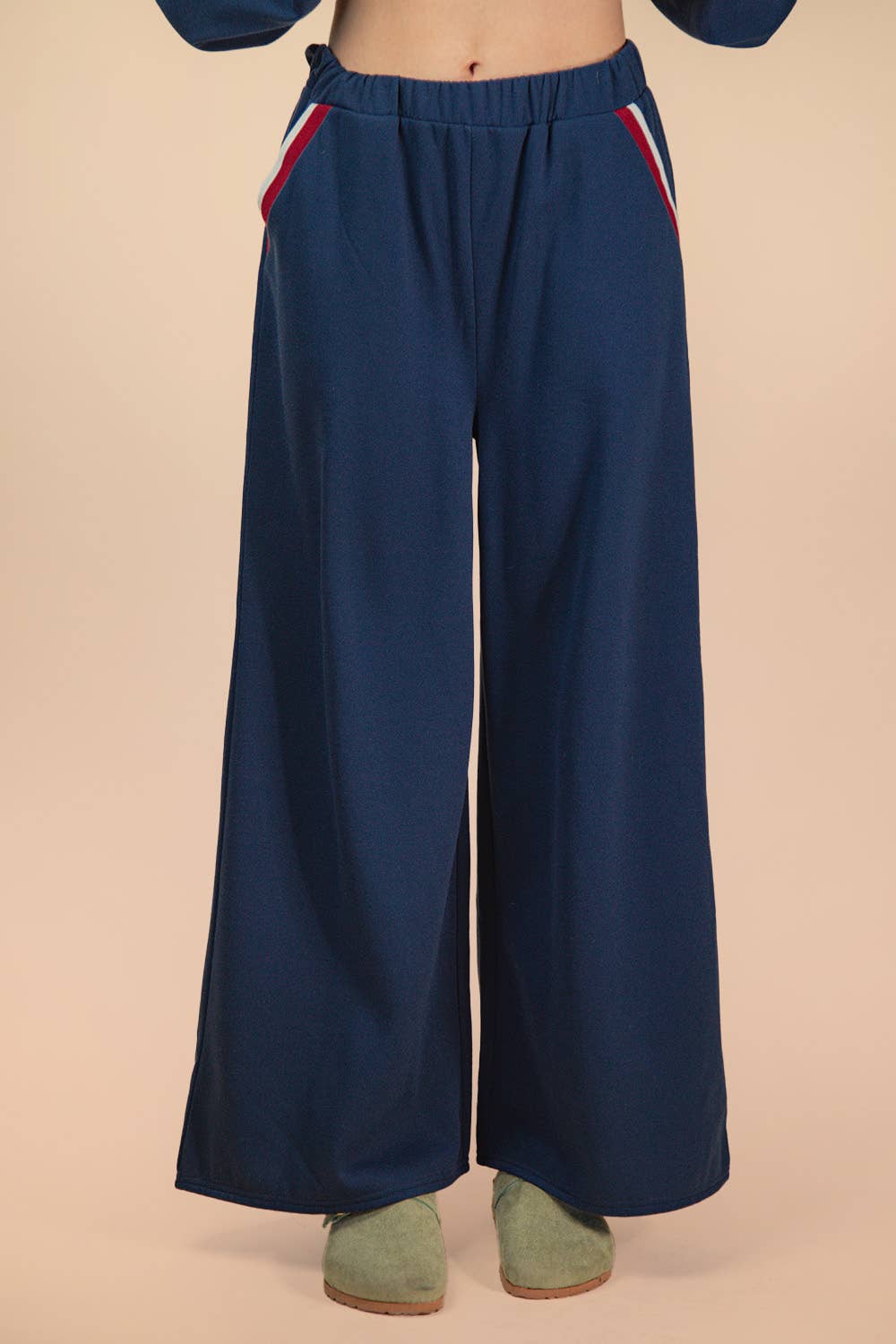 Navy Color Band Detail Comfy Set