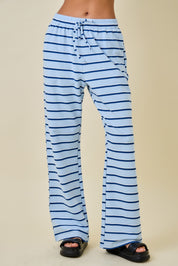 Light Blue Striped Long Sleeve & Pant Set
