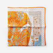 Orange Silk Feel Square Scarf from Ninety Nine Boutique