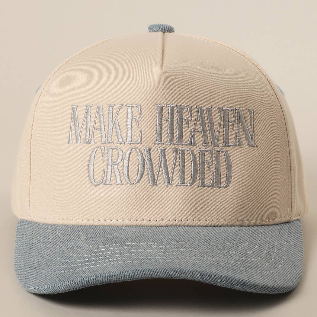 Brown Make Heaven Crowded Trucker Hat