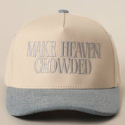 Brown Make Heaven Crowded Trucker Hat