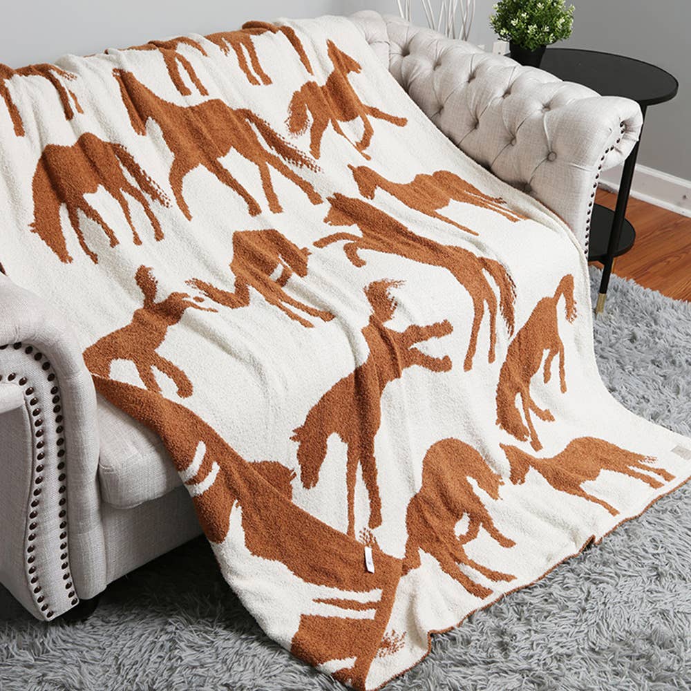 Cheetah Reversible Throw Blanket