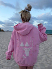 Pink Bikini Beaded Hoodie