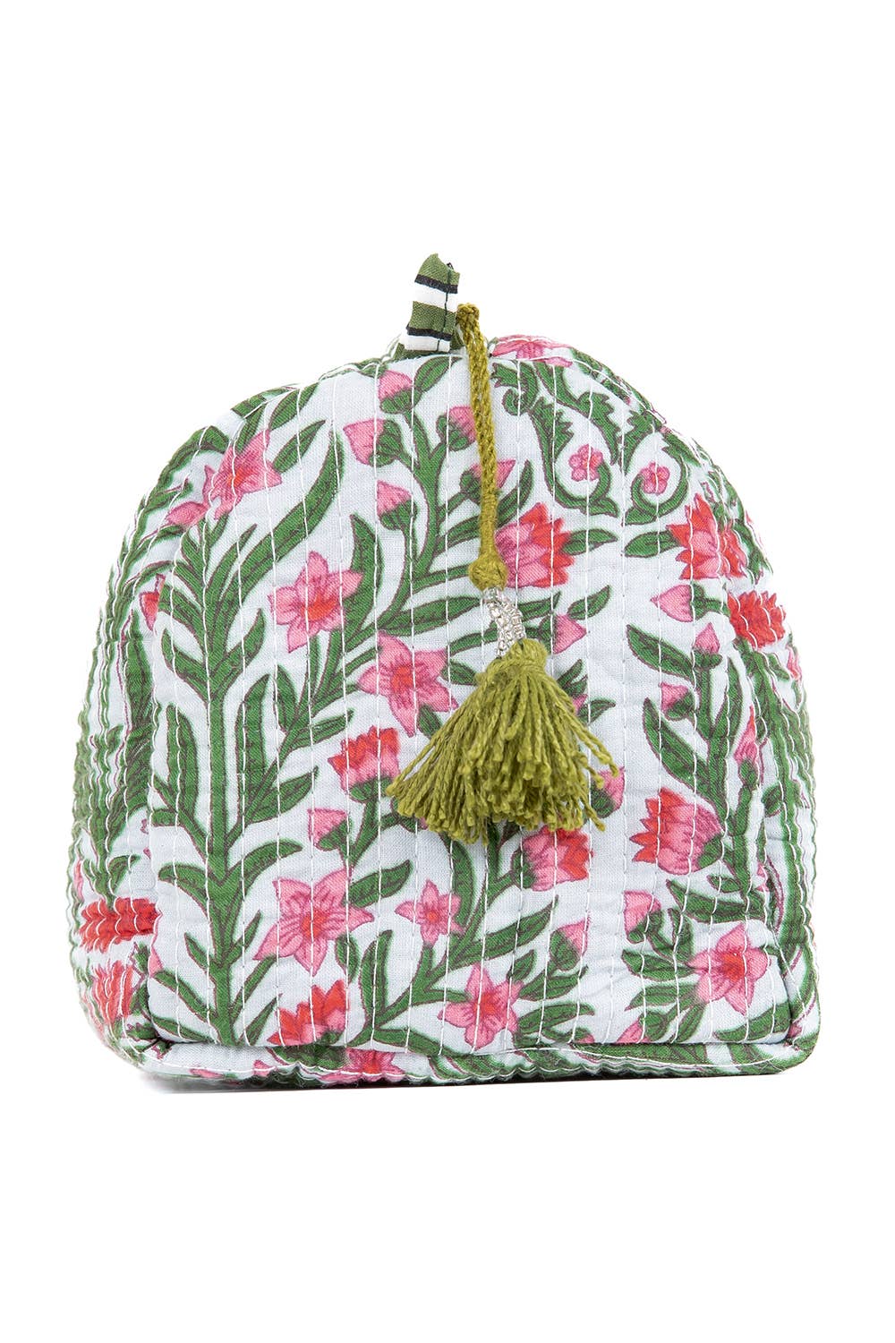 Floral print Quilted Toiletry Bag Set of 3