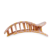Flat Round Hair Clip | Large | Sunny Days Ahead showing bendable teeth for a secure yet gentle hold