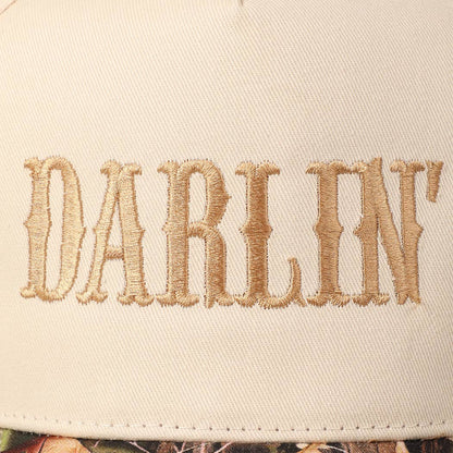 Camo DARLIN' Embroidery Trucker Hat