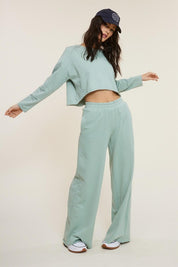 Sage Wide Leg Sweatpants