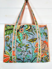Botanical Large Quilted Tote Bag