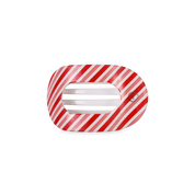 Candy Cane Small Round Flat Clip