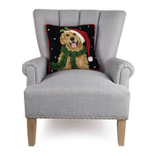 Santa Golden Retriever Hook Pillow